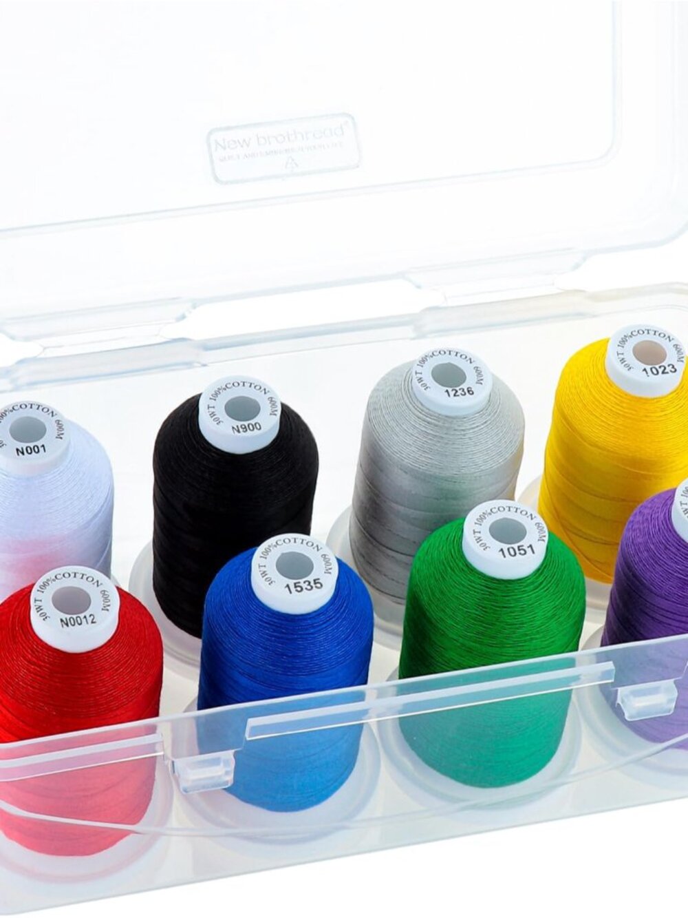 100% Mercerized Cotton Threads with Box -8xClassic Colors
